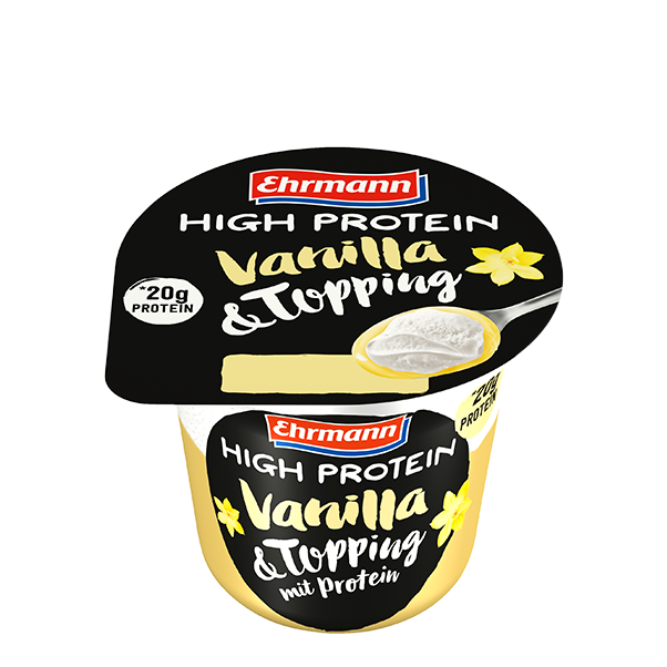 Ehrmann High Protein Pudding Vanilla & Topping 200g